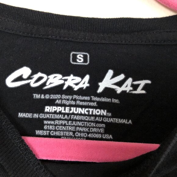 Ripple Junction Black Cobra Kai Tee Men's Size S - Picture 4 of 4
